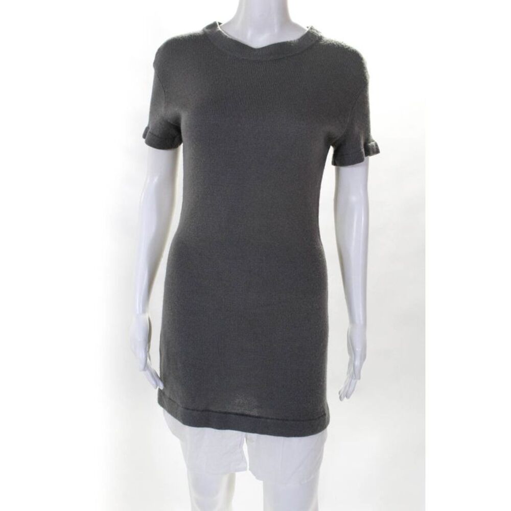 Devlin Womens Short Sleeve Grey Flare Dress Shift Size XS 10822397
